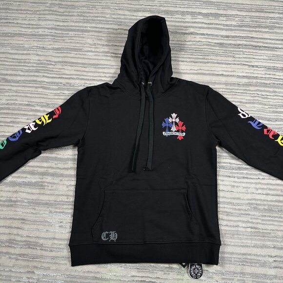 Chrome Hearts Multi Color Cross Cemetery Hoodie Size Large - Picture 3 of 4